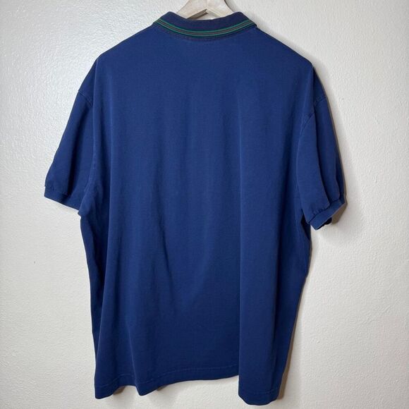 Lactose Shirt Mens 3XLB Navy Blue Polo Short Sleeve Classic Fit - Picture 8 of 8
